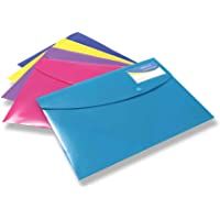 Rapesco 0701 Carpeta Portafolios A4+ con Soporte para Tarjeta- Colores Surtidos Sólidos- 5 Unidades